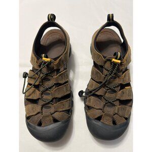 Keen Newport Mens 11.5 Brown Leather Closed Toe Hiking Sandals